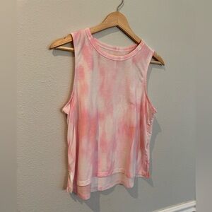 Old Navy Active Pink Tie-Dye Tank Top